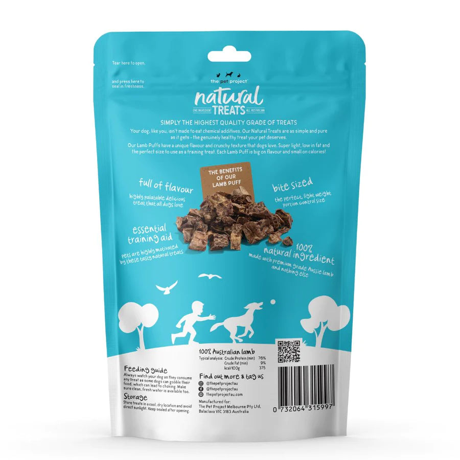 The Pet Project Natural Treats – Lamb Puff