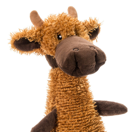 Charming Pet Scruffles Textured Squeaker Dog Toy - Moose - Large